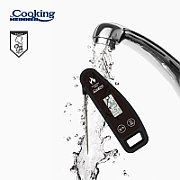 DIGITAL KITCHEN THERMOMETER Dimensions: 12.8 x 4.6 x 1.7 cm Temperature range :-50~300C Material: stainless steel + plastic (SS304+ABS) Includes 1 x CR2032 battery