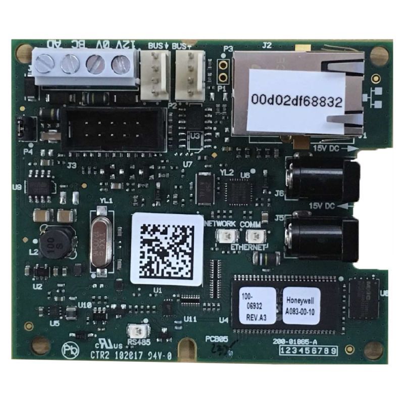Honeywell Galaxy Dimension IP Module, supports ISOM protocol, 1x RS-485, 100Base-T/ 10Base-T communication speed, 12-15 V DC;_1