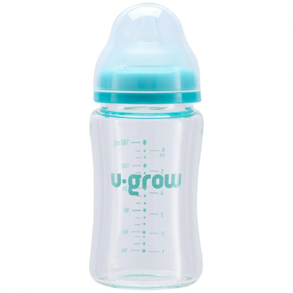 Biberon de sticla180 ml+2 tetine extra