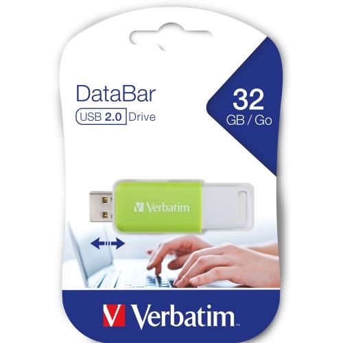 Verbatim DataBar USB 2.0 Drive Green 32GB_1