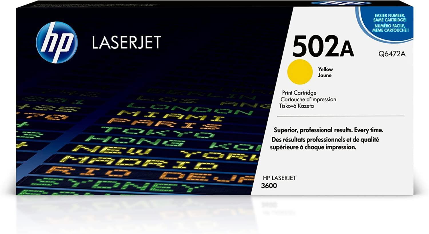 Cartus toner HP Q6472A ,Galben ,4000 pagini ,Original (502A) 