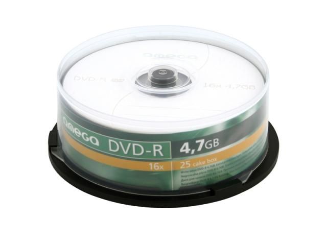 Omega  DVD+R 4.7GB 16x CAKE 25