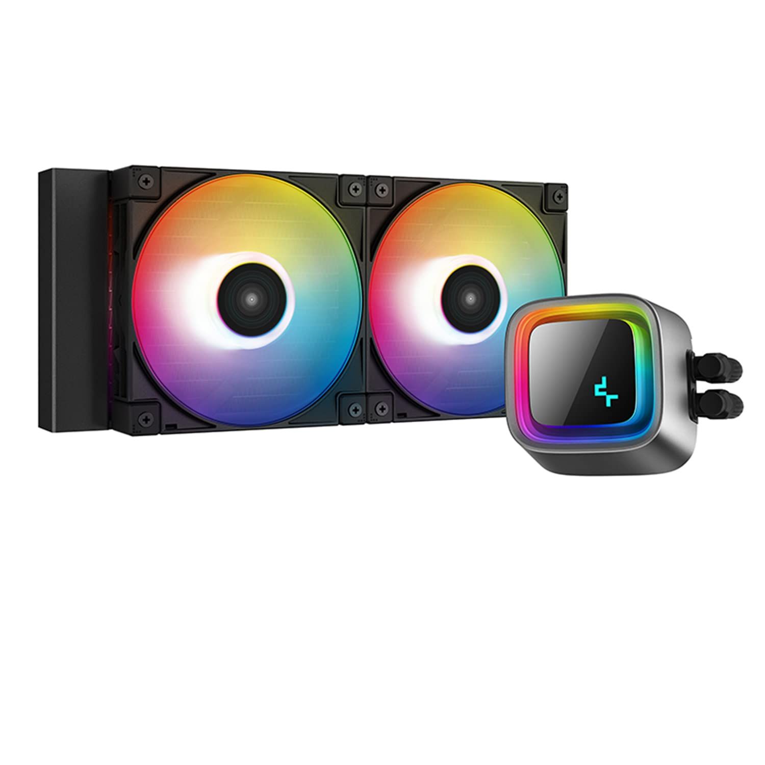 COOLER  DEEPCOOL, skt. universal, racire cu lichid, vent. 120 mm x 2, 500~2250 rpm, addressable RGB LED ,  LS520   R-LS520-BKAMNT-G-1  (include TV 1.75 lei)