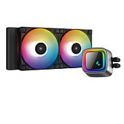 COOLER  DEEPCOOL, skt. universal, racire cu lichid, vent. 120 mm x 2, 500~2250 rpm, addressable RGB LED ,  LS520   R-LS520-BKAMNT-G-1  (include TV 1.75 lei)