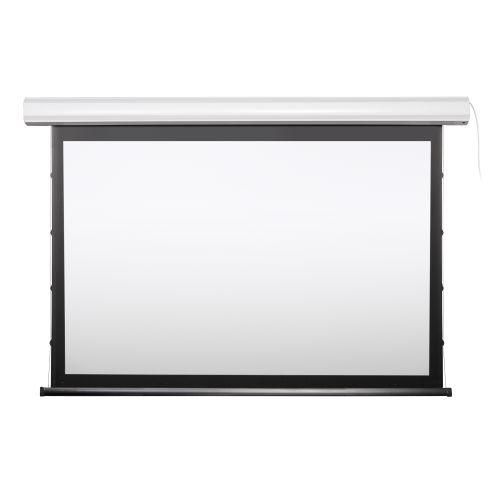 Ecran proiectie electric ESAC100, instalare perete/ tavan, margini de mascare negre pe 4 laturi, material pentru ecran lavabil, intretinere usoara, motor tubular silentios, consum redus de energie, Dimensiune zona de proiectie- 200 x 150 cm, Diagonala- 254 cm (100 ), 4:3, carcasa otel 220 mm