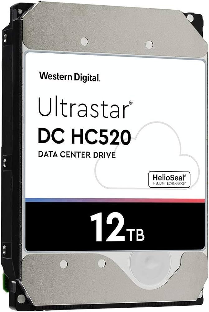 HDD Server WD/HGST Ultrastar 12TB DC HC520 (3.5’’, 256MB, 7200 RPM, SATA 6Gbps, 512E SE) SKU: 0F30146_1