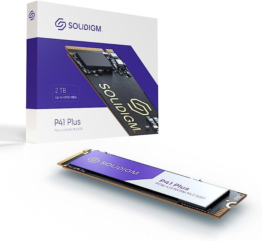 Solidigm™ P41 Plus Series (2.0TB, M.2 80mm PCIe x4, 3D4, QLC) Retail Box Single Pack, EAN: 1210001700048_1