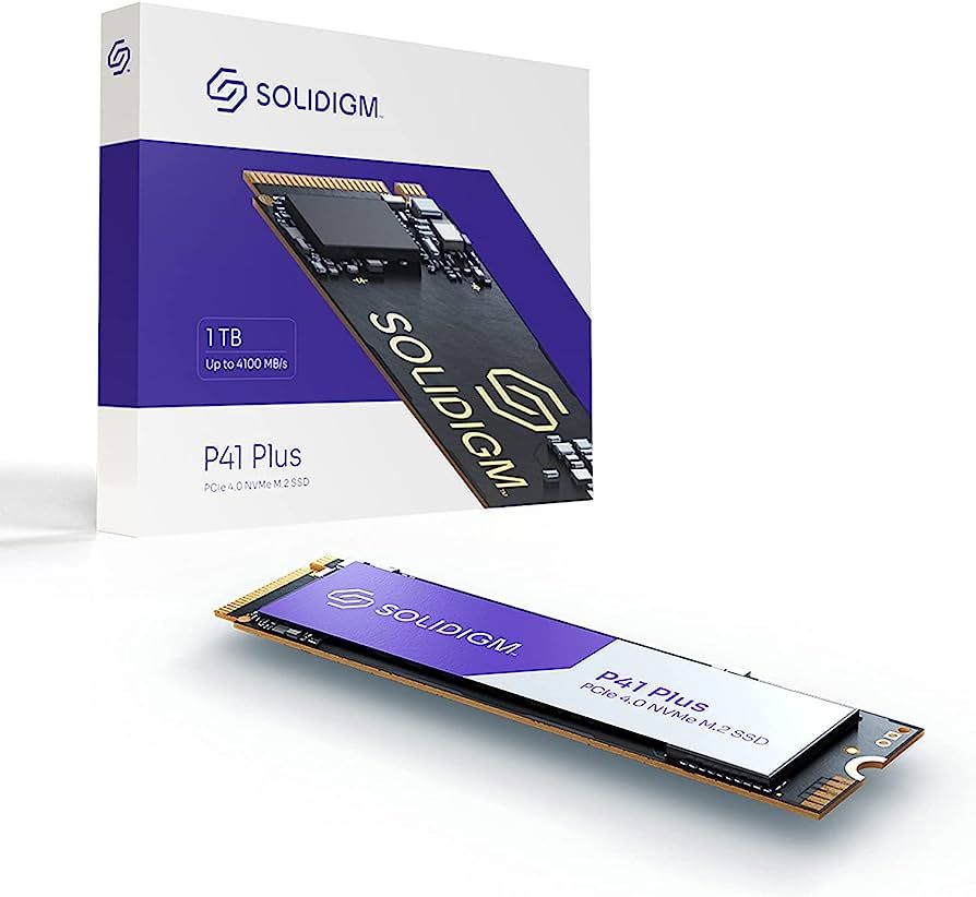 Solidigm™ P41 Plus Series (1.0TB, M.2 80mm PCIe x4, 3D4, QLC) Retail Box Single Pack, EAN: 1210001700024_1