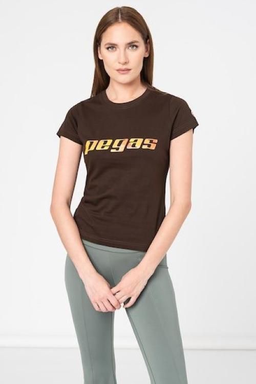 TRICOU  LOGO ORANGE FEMEI  COFFEE-L