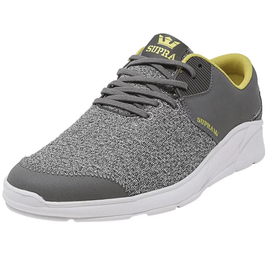 SUPRA NOIZ GREY HEATHER/CHARCOAL/WHITE, 44