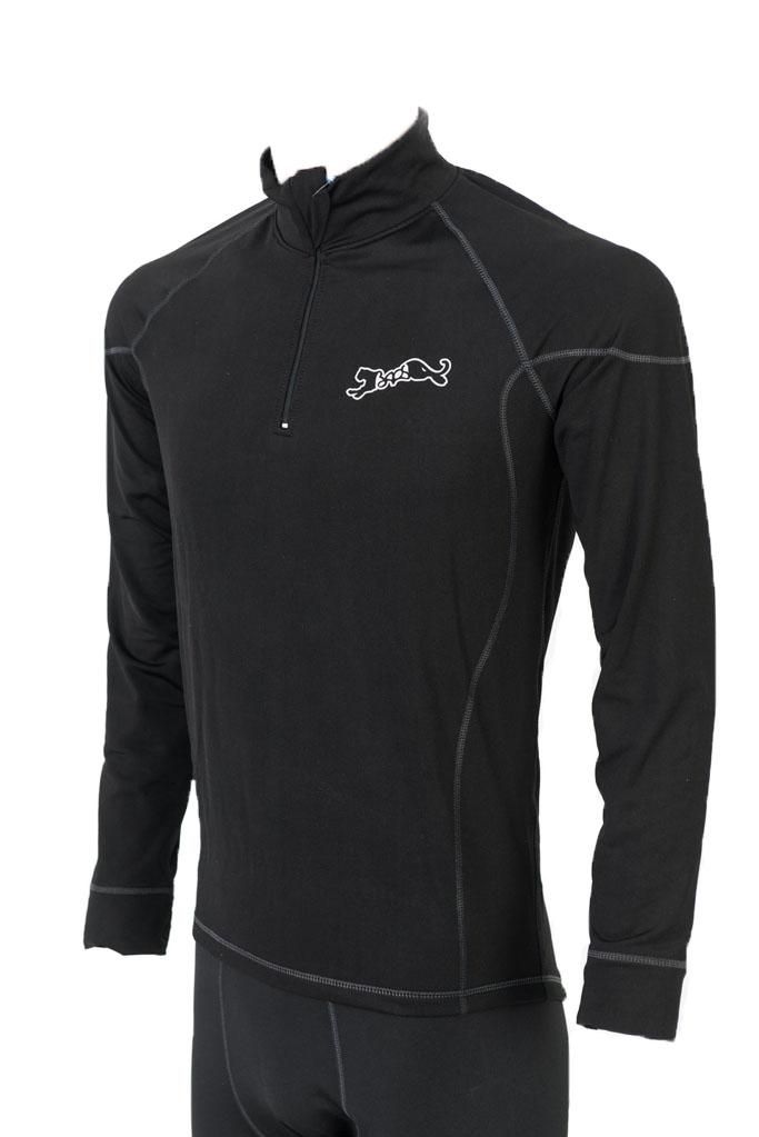 Bluza termica PROTECT, fabricata din aceași fibra ca seria Extreme, dar fiind mai gros este mai confortabil si poate fi purtat la temperaturi mai scazute, mentine temperatura corpului prin efectul de termos, lasa pielea sa respire si elimina foarte rapid