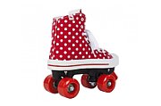 ROLE ROOKIE CANVAS HIGH POLKA DOTS 40.5 ROSU ALB