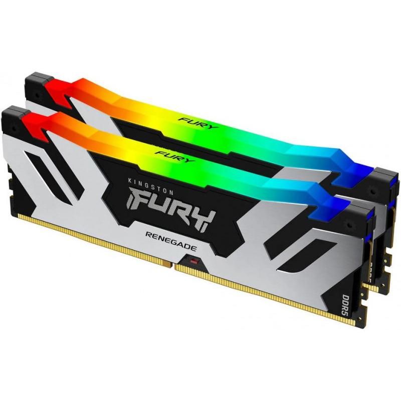 Memorie RAM Kingston Fury Renegade RGB, DIMM, DDR5, 32GB, CL32, 6400MHz. kit of 2_2