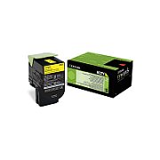 Cartus toner Lexmark 80C20Y0 ,Galben ,1000 pagini ,Original (80C20Y0) 