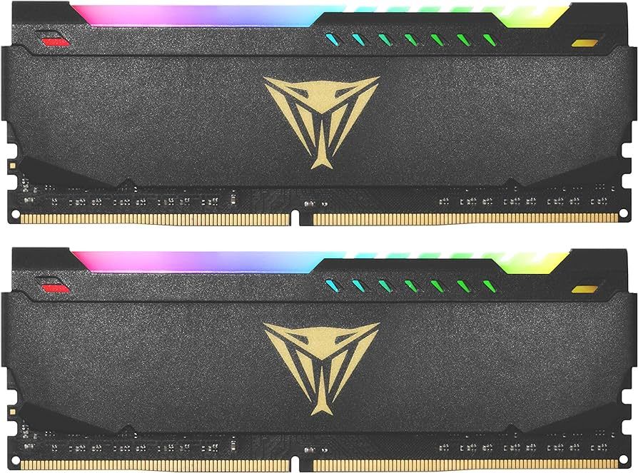 PATRIOT Viper Steel RGB DDR4 32GB 2x16GB 3200MHz w/ Black heatshield Dual Kit
