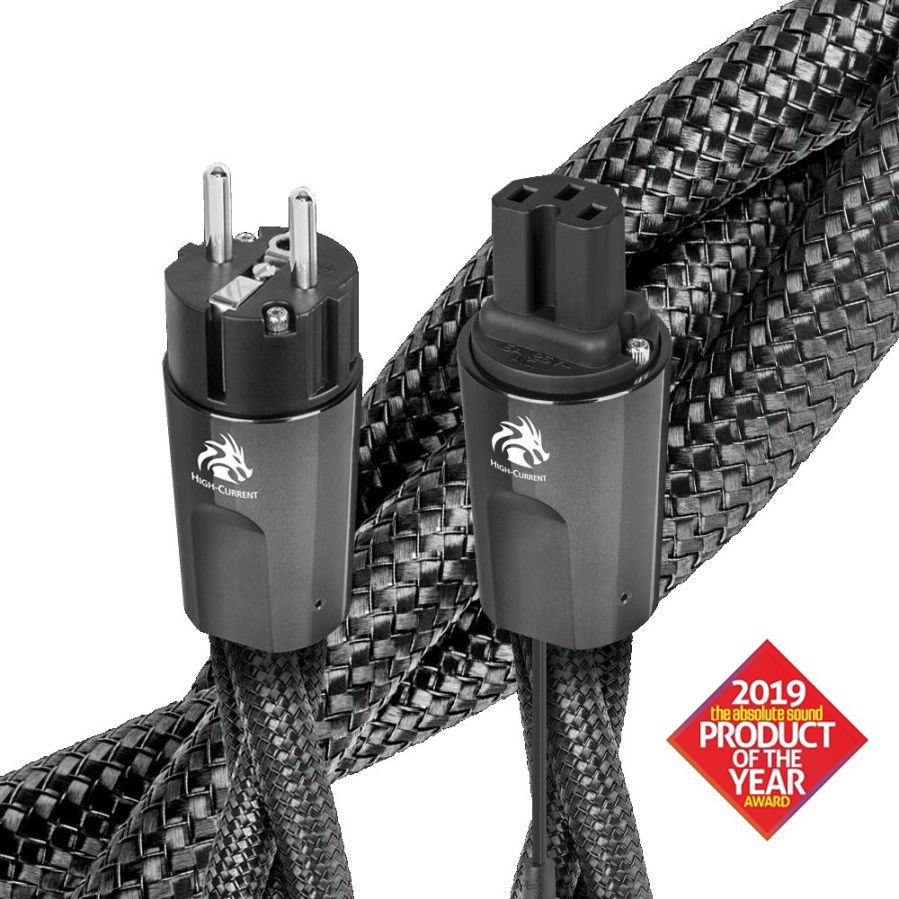 Cablu alimentare Audioquest DRAGON C15 High Current, DBS Carbon,1.0m
