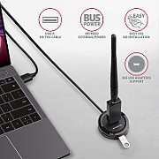 HUE-P1AL 4x USB 3.2 Gen 1 ROUND hub, micro USB power IN, 1.2m USB-A cable