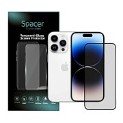 FOLIE STICLA  Spacer pentru Iphone 14 Pro, grosime 0.3mm, acoperire totala ecran, strat special anti-ulei si anti-amprenta, Tempered Glass, sticla 9D, duritate 9H  SPPG-AP-IP14P-TG 