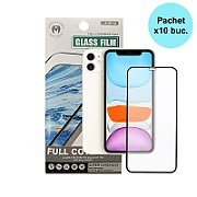 FOLIE STICLA  Spacer pentru Iphone 14, grosime 0.3mm, acoperire totala ecran, strat special anti-ulei si anti-amprenta, Tempered Glass, sticla 9D, duritate 9H  SPPG-AP-IP14-TG 