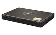 NAS QNAP 464 4-Bay, CPU Intel Celeron Jasper Lake N5105/N5095 Quad Core, burst up to 2.9GHz, RAM onboard 8GB DDR4 (not expandable), 4 x M.2 2280 PCIe Gen 3 x 2 SSD HDD (neincluse), LAN: 2 x 2.5GbE, USB3.2 Gen1: 2 USB2.0: 3, compact, adaptor alimentare, garantie 2 ani
