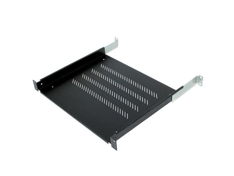 Raft fix perforat Triton 19  1U/650 capacitate incarcare 80kg, negru