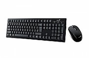 KIT wireless GENIUS, tastatura wireless 104 taste (slim) + mouse wireless 1000dpi, 3 butoane, black, „KM-8101 , SmartGenius app „31340014400