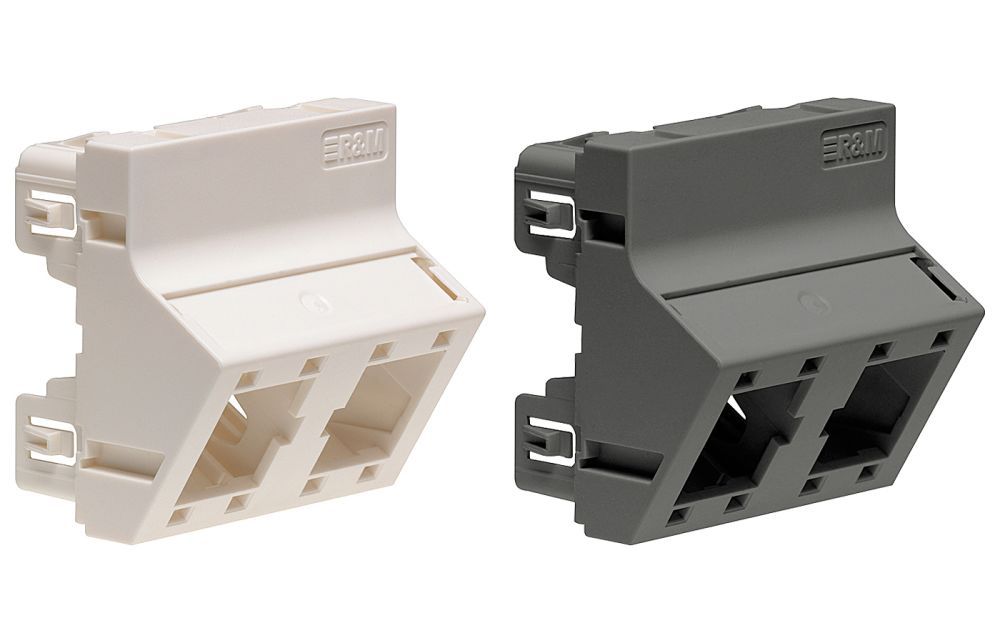 NET ACC ANGLED MOUNTING PLATE/45X45 2X1P WHITE ...