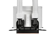 CPU COOLER ASUS ROG RYUO III 240 ARG WHITE EDITION  Water Block Water block dimention: 89 x 89 x 68.3 mm Block Material (CPU Plate): Copper Pump Pump Solution: 8th gen Asetek pump Motor Speed: 800 - 2,600 +/- 300 RPM Radiator Radiator Dimension: 279.5 x 120 x 30 mm Radiator Material: Aluminum  Tube