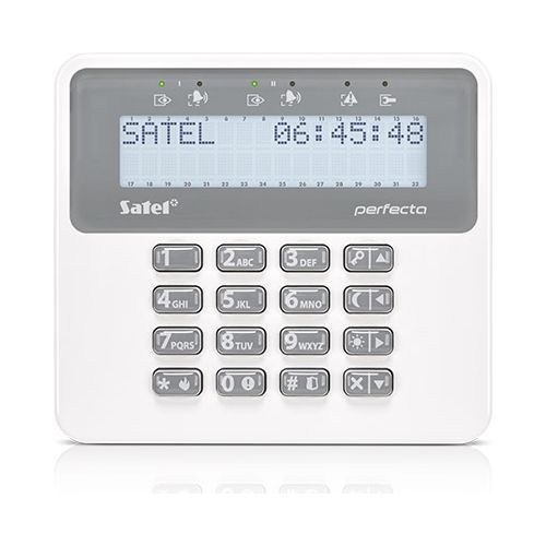 Tastatura alarma Satel PRF-LCD, Afisaj LCD, Compatibila PERFECTA