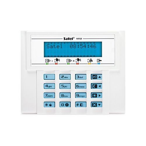 Tastatura alarma Satel VERSA-LCD-BL, LCD, iluminare albastra, compatibila VERSA