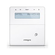 Tastatura alarma Satel INT-KLFR-W, Cititor de proximitate, Compatibila INTEGRA, Alb