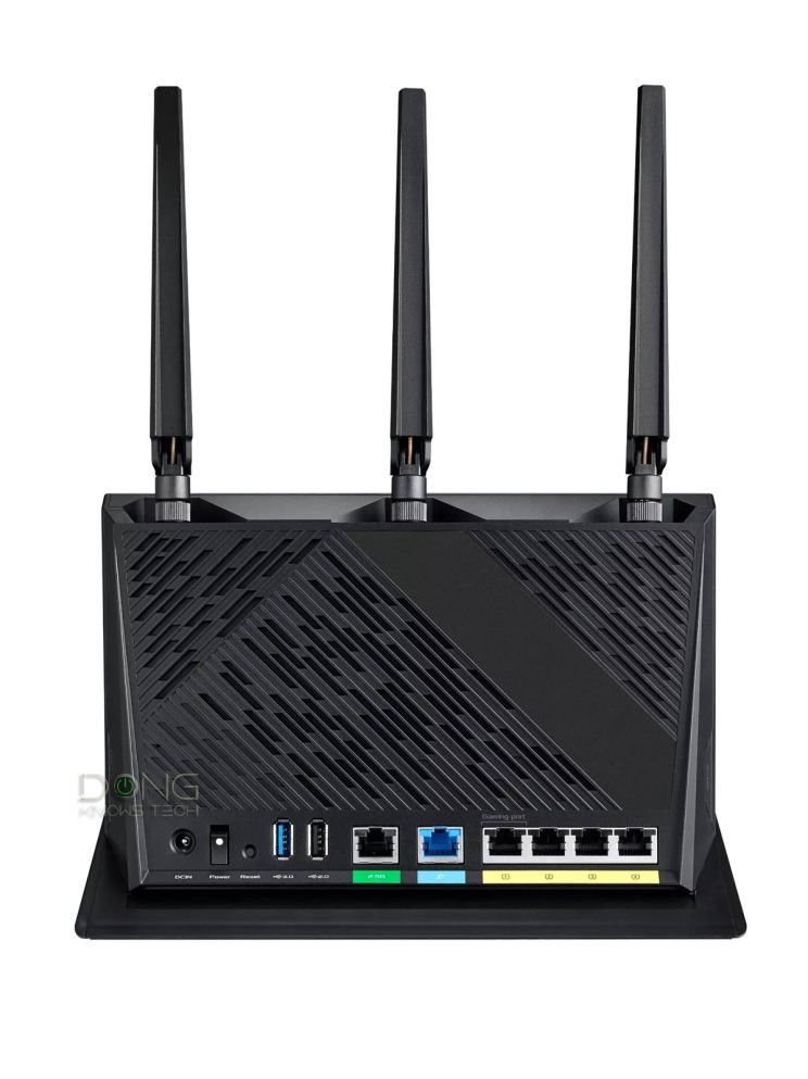 Asus Router Wireless Asus RT-AX86U PRO, AX5700, dual-band, WI-FI 6, compatibil cu PS5, standarde retea: IEEE 802.11a, IEEE 802.11b, IEEE 802.11g, WiFi 4 (802.11n), WiFi 5 (802.11ac), WiFi 6 (802.11ax), IPv4, IPv6, Procesor:  2.0GHz quad-core, Memorie: 256 MB Flash and 1 GB RAM, Antene: 3x externe, 1 x