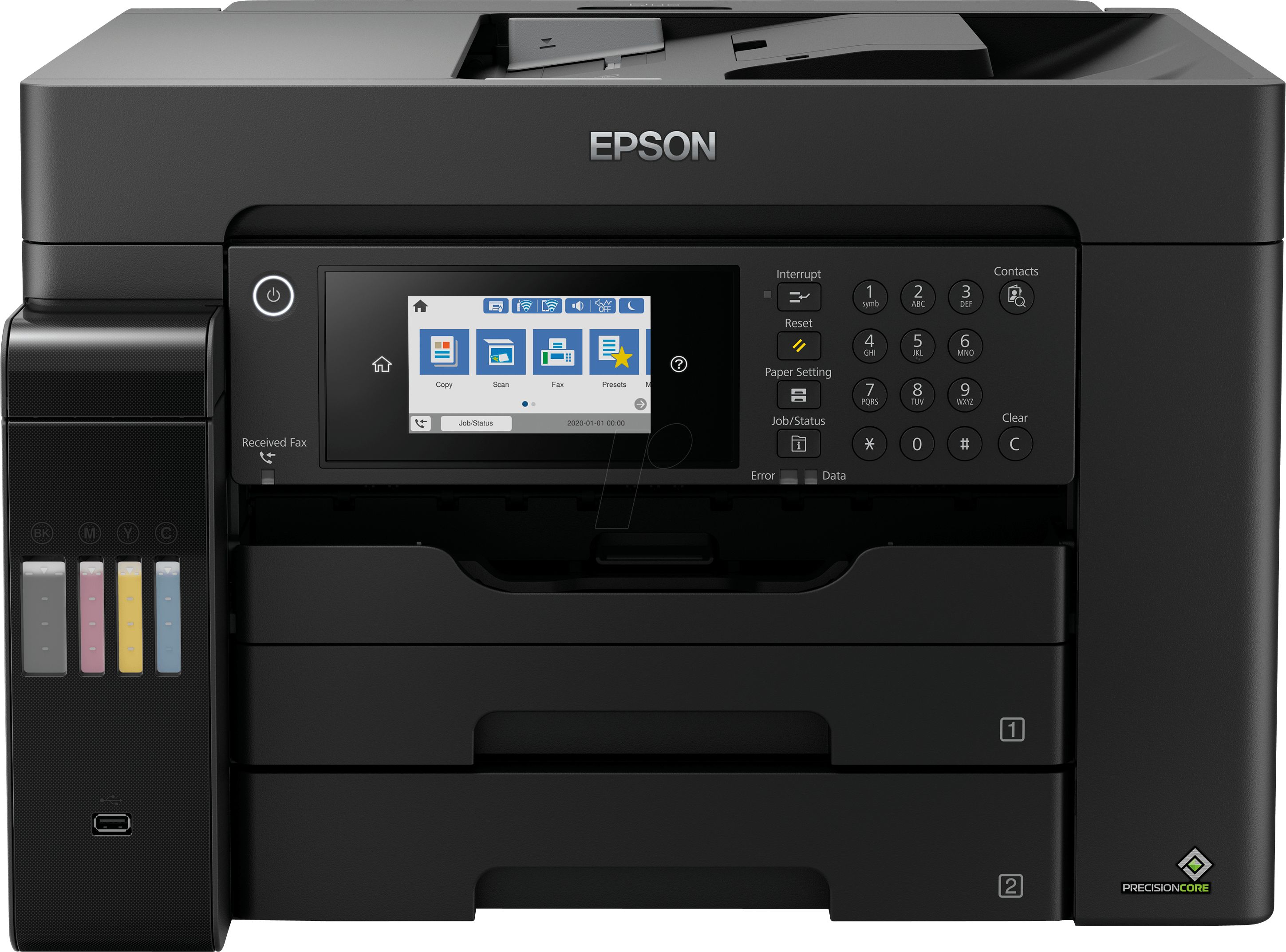 Imprimanta inkjet color Epson ET-16650, A3+, duplex, USB 2.0, Wi-Fi, 32 ppm negru, 32 ppm color