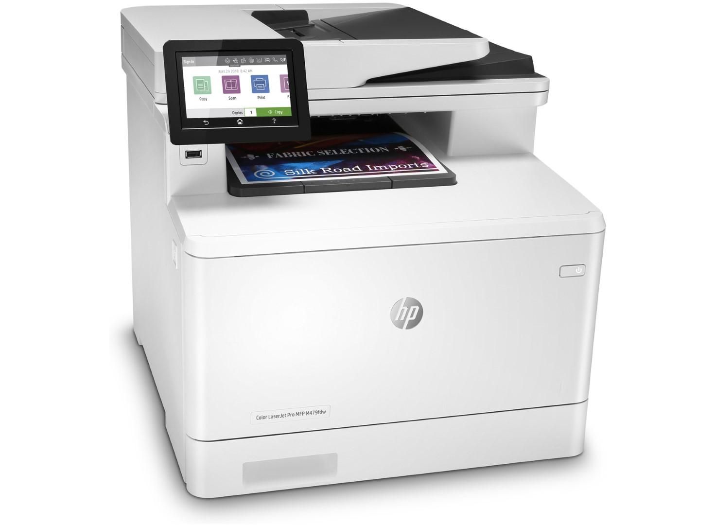 Imprimanta laser color HP M479FDW, A4, duplex, ADF, USB 2.0, Wi-Fi, 27 ppm