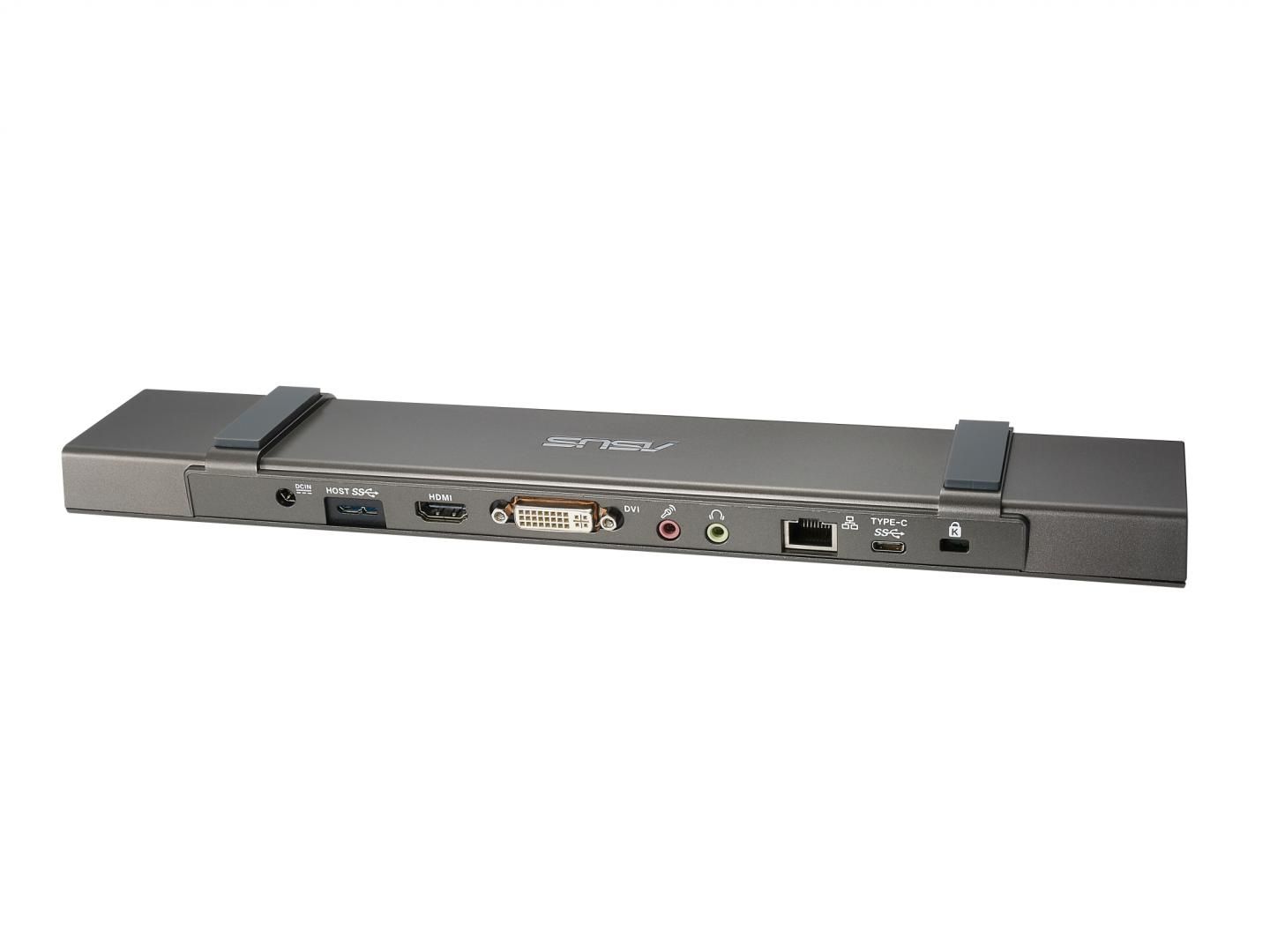 ASUS Docking Station HZ-3B, Ports: 4x USB 3.0/ 1x HDMI/ 1xDVI/ 1x Gigabit LAN/ 1x Mic/ 1x Headph,  65W, 335x65.65x24mm, 290g, Black_2