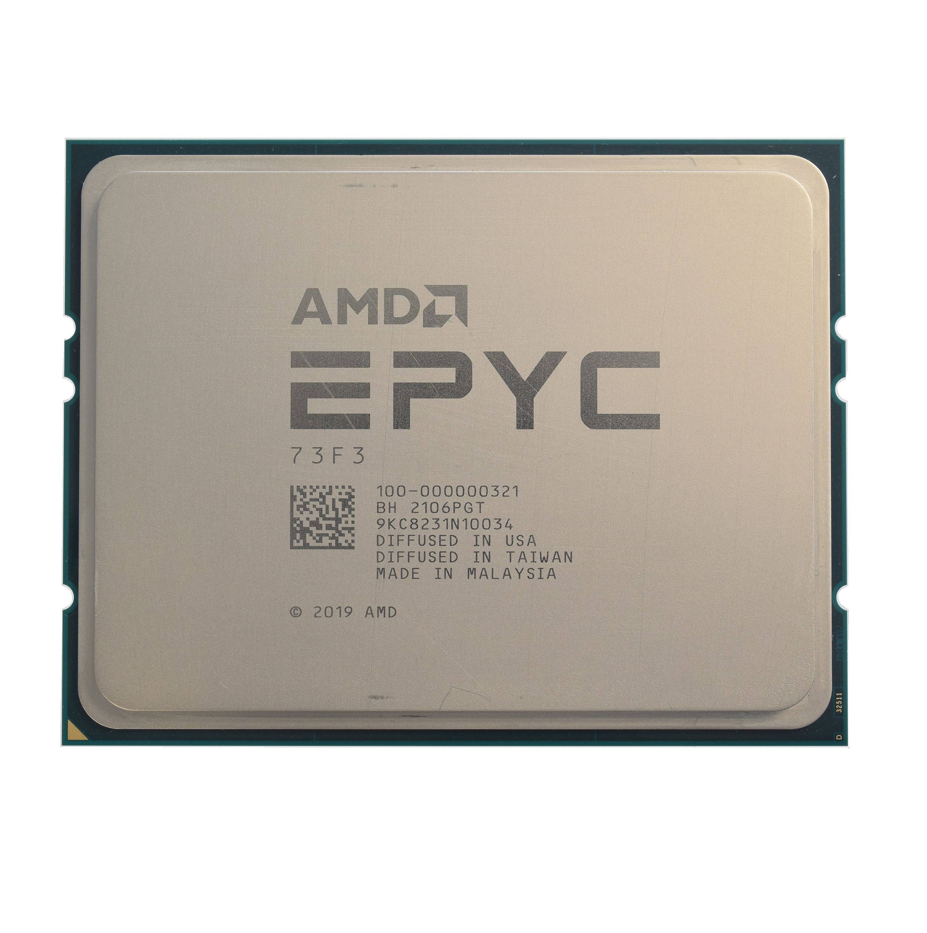 AMD CPU EPYC 7003 Series (16C/32T Model 73F3 (3.5/4GHz Max Boost, 256MB, 240W, SP3) Tray_1