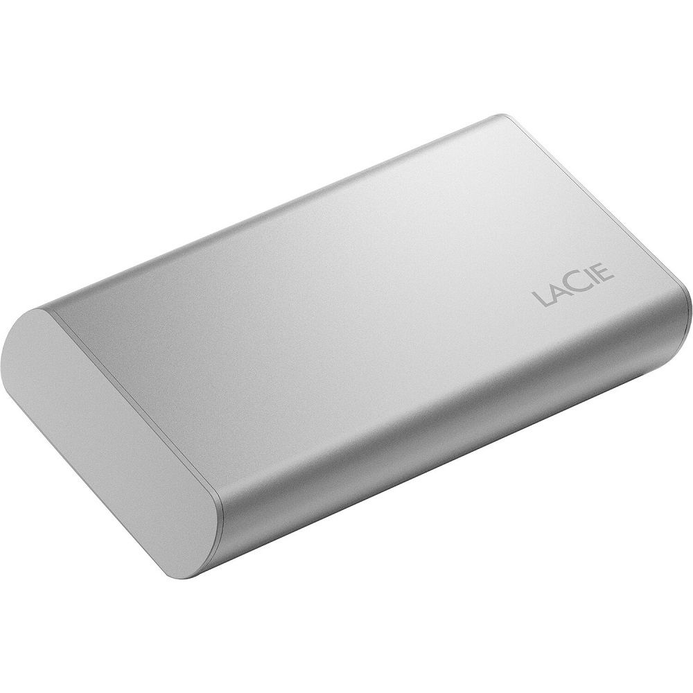 SSD Extern LaCie Portable SSD 2TB, USB 3.2 Gen2 Type C, Rescue Data Recovery Services 3 ani, Moon Silver_1