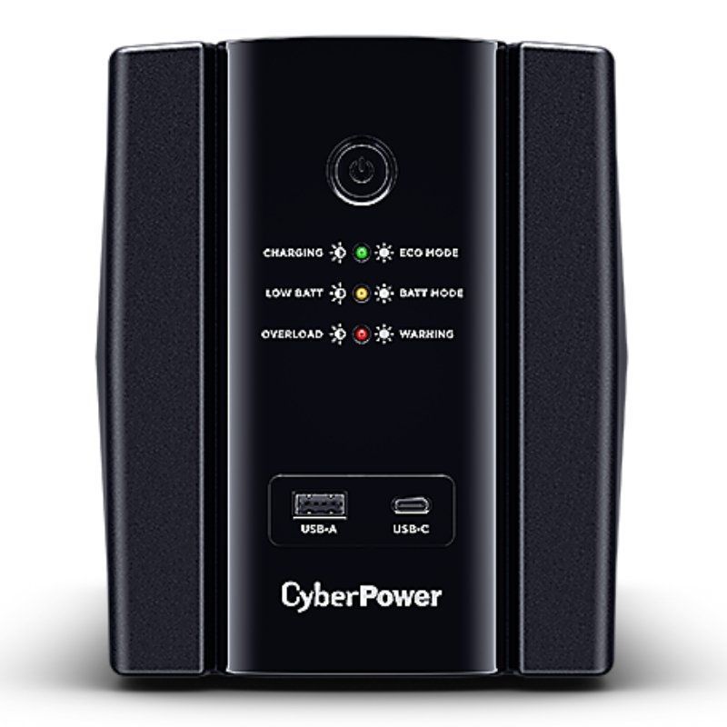 UPS CYBER POWER Line Int. cu management,  LED,  2200VA/ 1320W, AVR, 4xsocket Shucko, indic. status cu LED, 2 x baterie 12 V/9Ah, Backup 60 - 90 min, incarc. 8h, con. USB, combo RJ45, charg.: USB-A / USB-C, GreenP, 