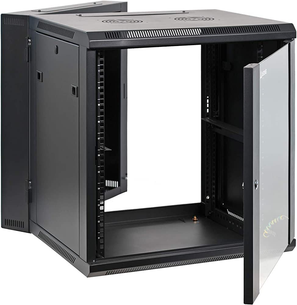 EXTRALINK 15U 600X450 wall-mounted rackmount cabinet black