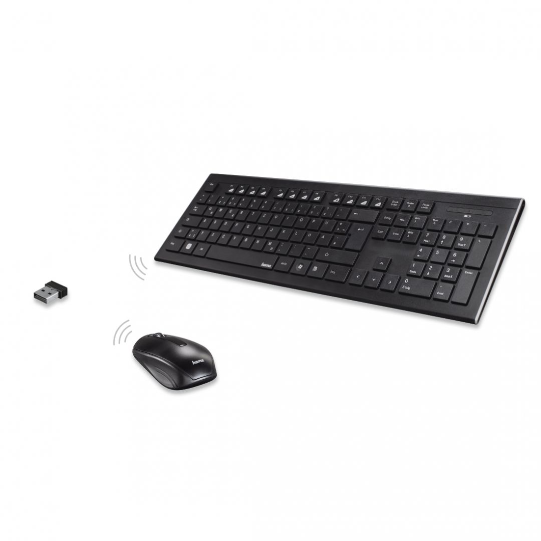 Kit tastatura + mouse Hama Cortino, 105 taste, 800/1200/1600 DPI mouse, negru_3