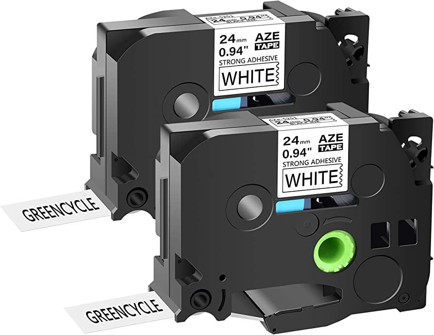 Banda Laminata WB Black on White, TZS251-WB, compatibil cu Brother P-Touch D400|D450|D600VP|E300VP|E550WVP|H500|P700|P750W, 8m, incl.TV 0 RON,  TZS251-WB 