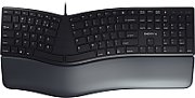 Cherry Keyboard KC 4500 ERGO [US/EU] Ergonomic black geschwungene ergonomische Tastatur, kabelgebunden