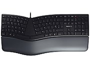 Cherry Keyboard KC 4500 ERGO [UK] Ergonomic black geschwungene ergonomische Tastatur, kabelgebunden