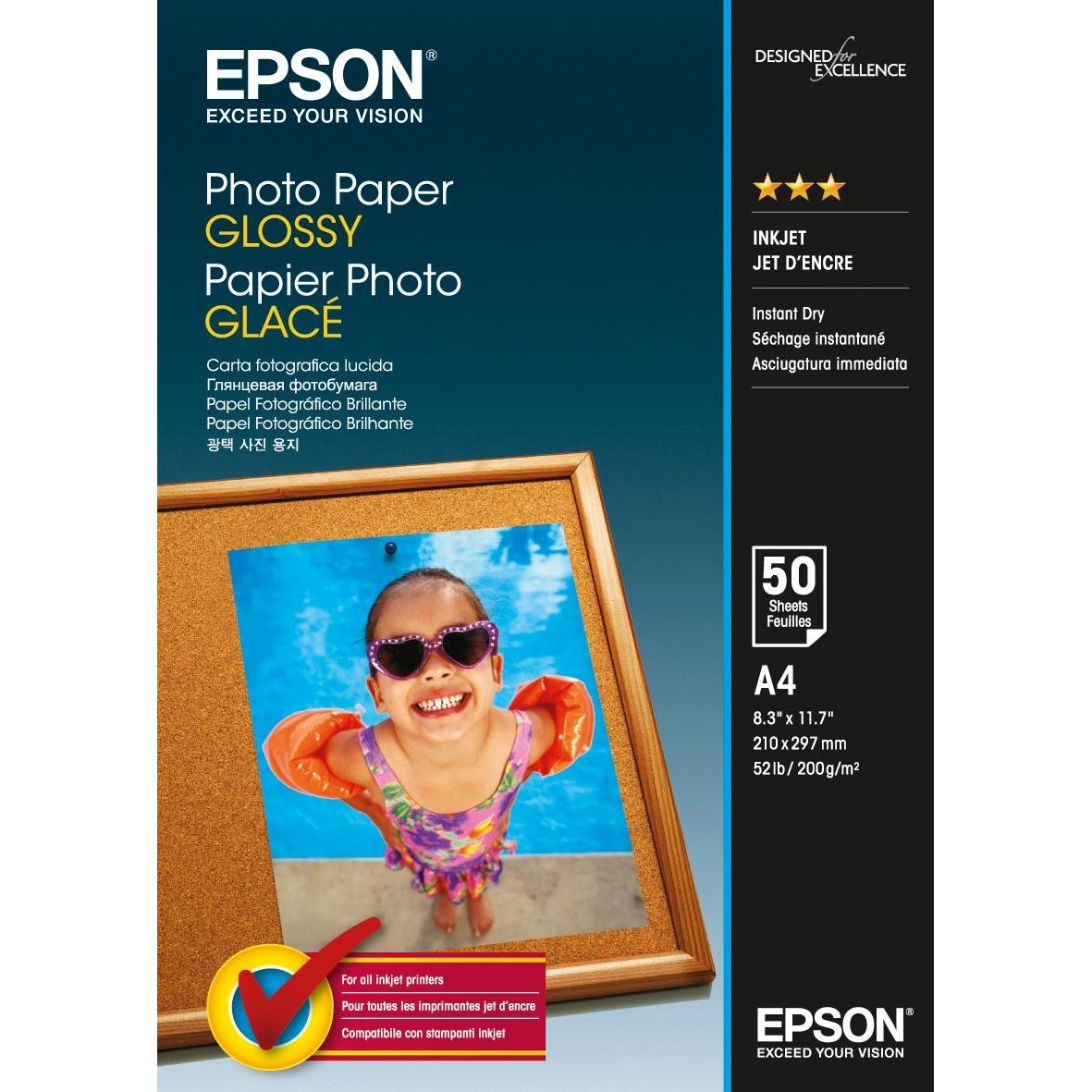 HARTIE FOTO EPSON A4 50 COLI