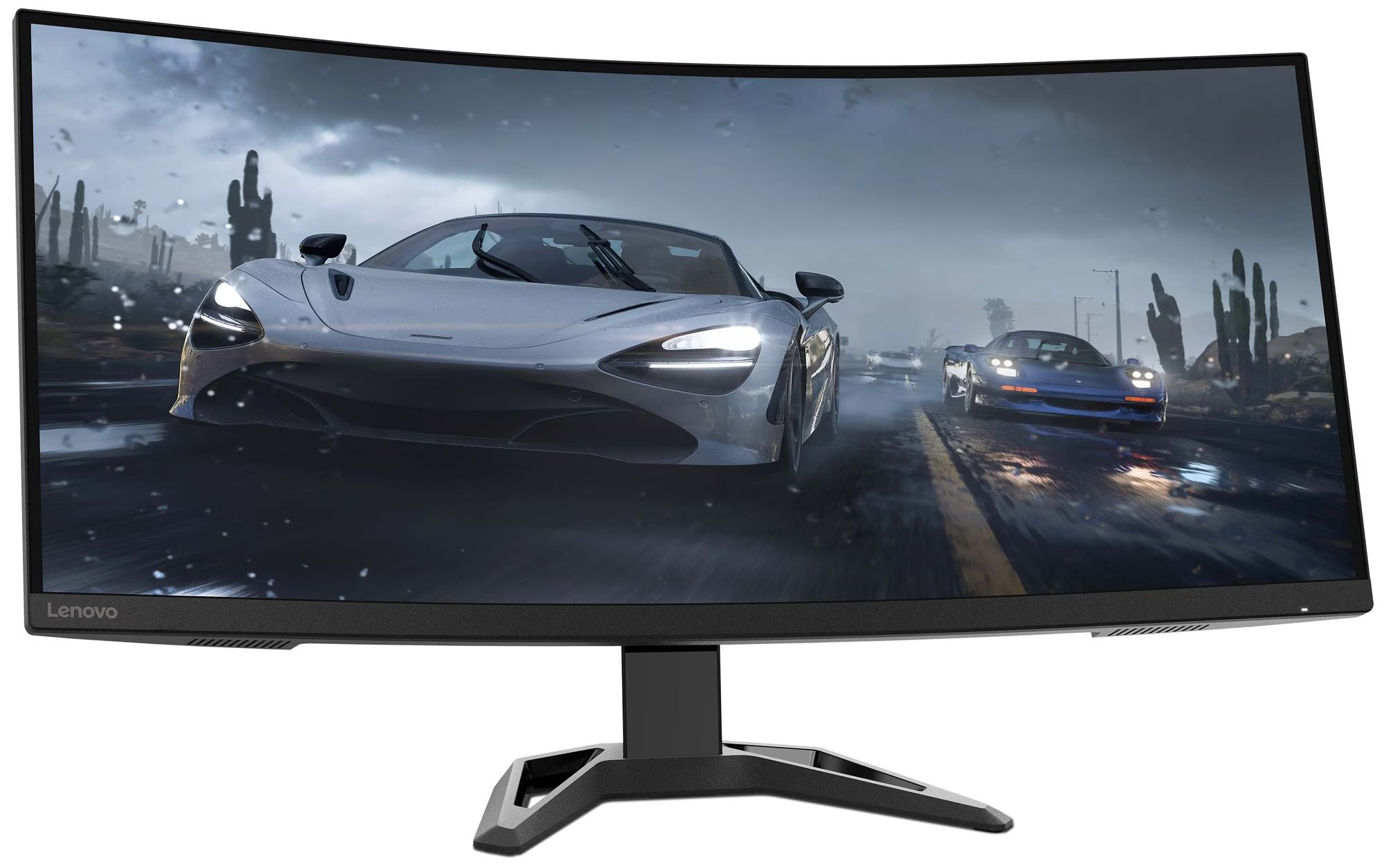 Monitor 34 inch LED Lenovo G34W-30/ 3440 x 1440 pixeli, 165 Hz, 1 ms, Negru