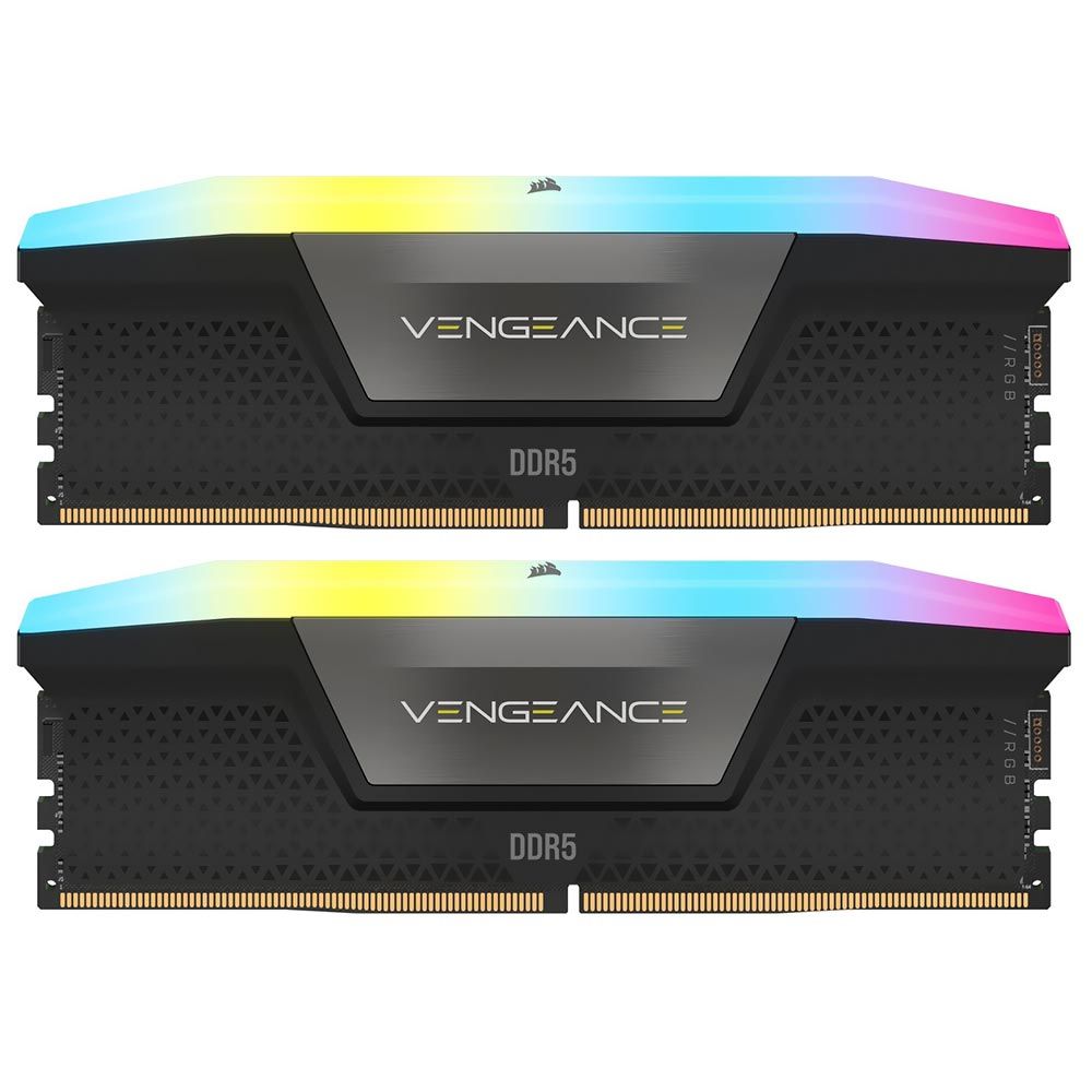 Vengeance RGB 32GB (2x16GB), DDR5, 6400MHz, CL32, 2x16GB, 1.35V Intel XMP, Negru_1