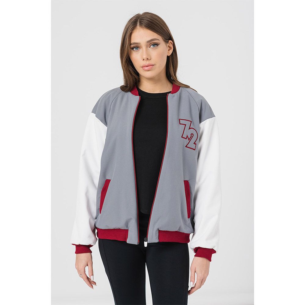 W JACHETA BOMBER  GRI GRENA XL