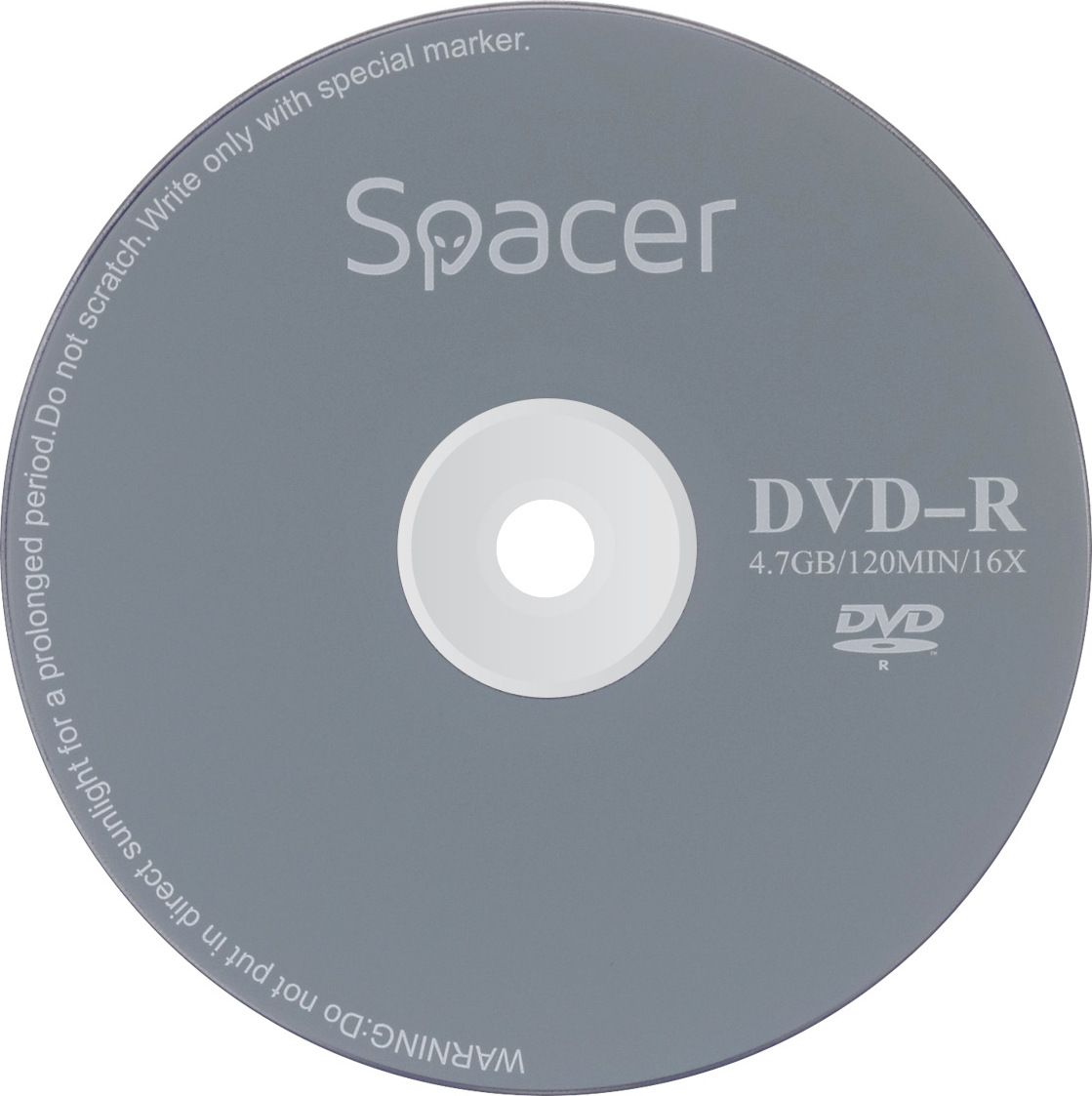 DVD-R SPACER  4.7GB, 120min, viteza 16x,  1 buc, plic,  DVDR01  8115 001 001 157227.0