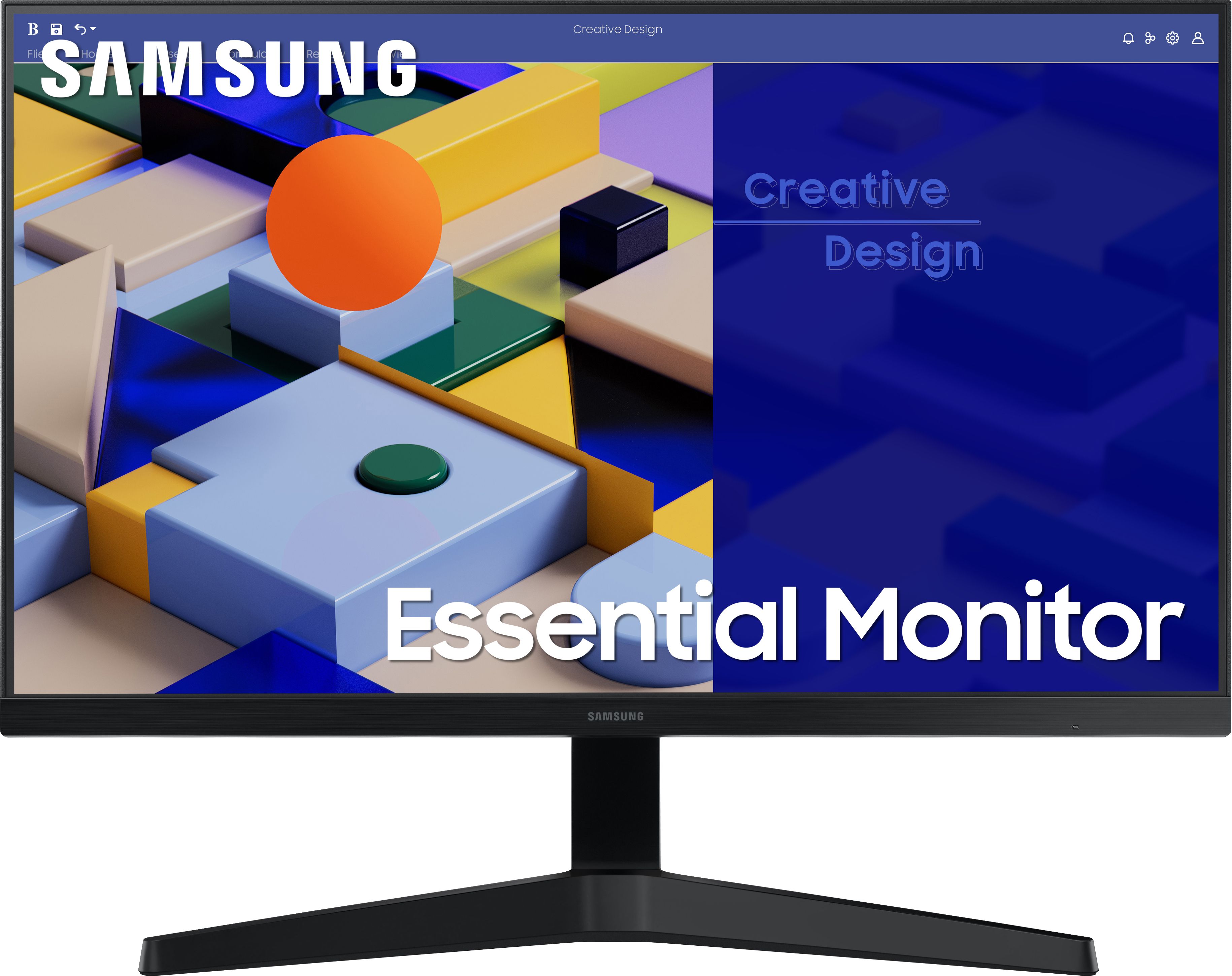 Monitor 24 inch LED Samsung LS24C314EAUXEN 1920 x 1080 pixeli, 75 Hz, 5 ms, Negru