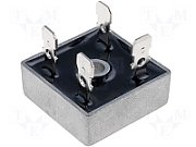 Bridge rectifier 25A 1000V
- aluminum case
- with fast-on connectors
Packaging: bulk 1 pc.